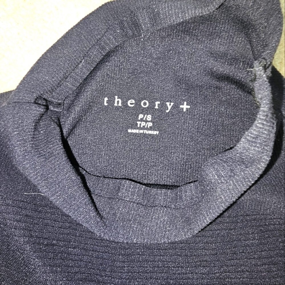 THEORY+ RIBBED DRESS P/S Black Bodycon